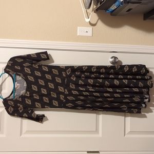 Black and Gold dress with sleeves size S